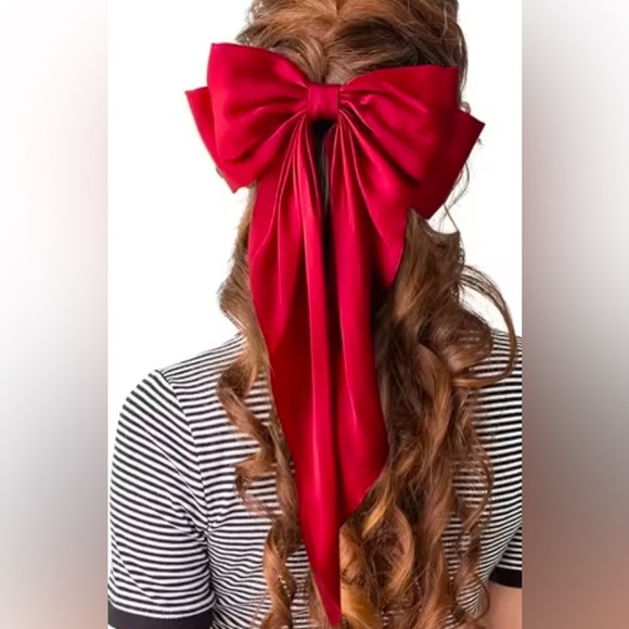 Chiffon Bow Hair Clip Classic Colors - Picture 1 of 12